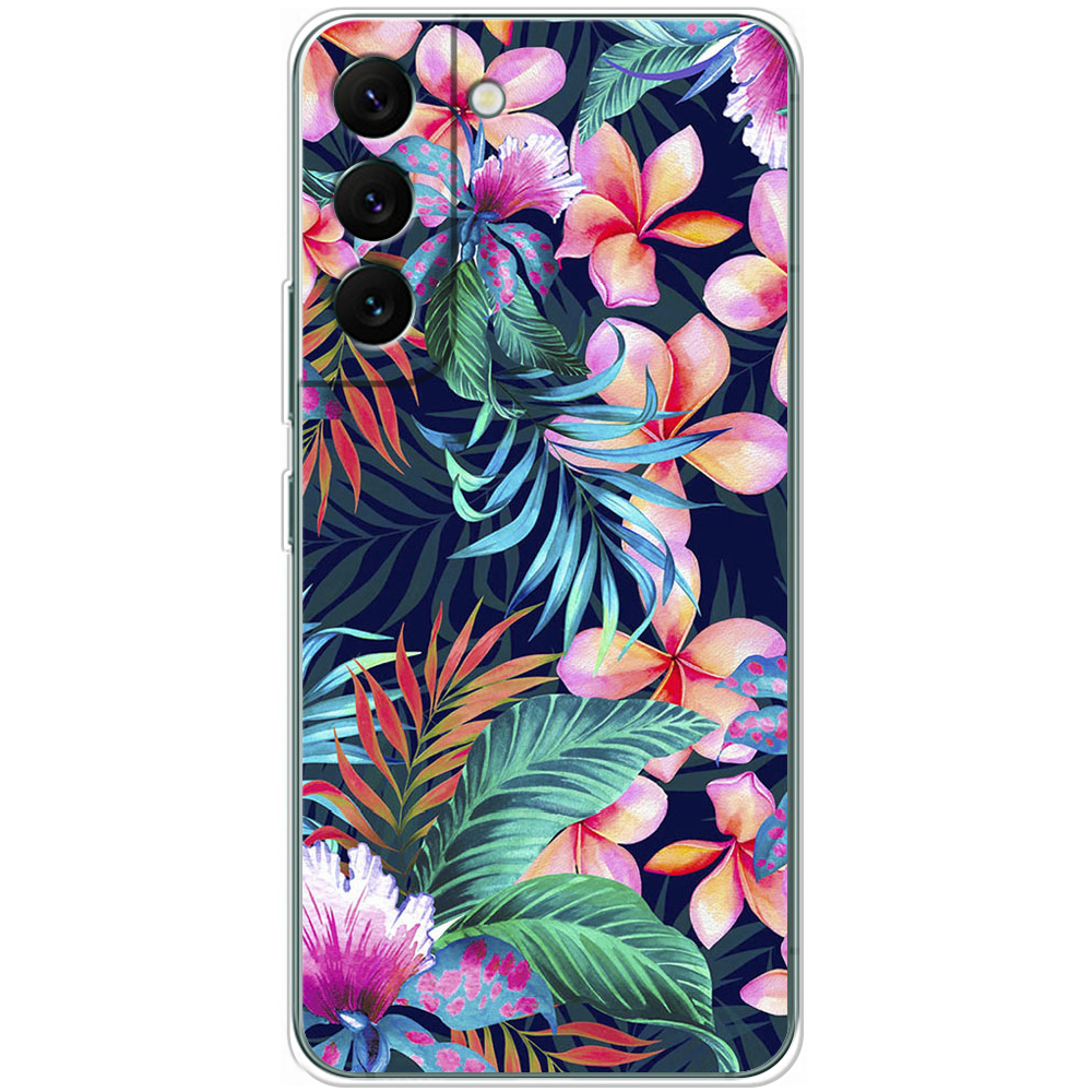 Чехол BoxFace Samsung Galaxy S22 Plus (S906) flowers in the tropics Прозрачный силикон (44381-up1971-44182)