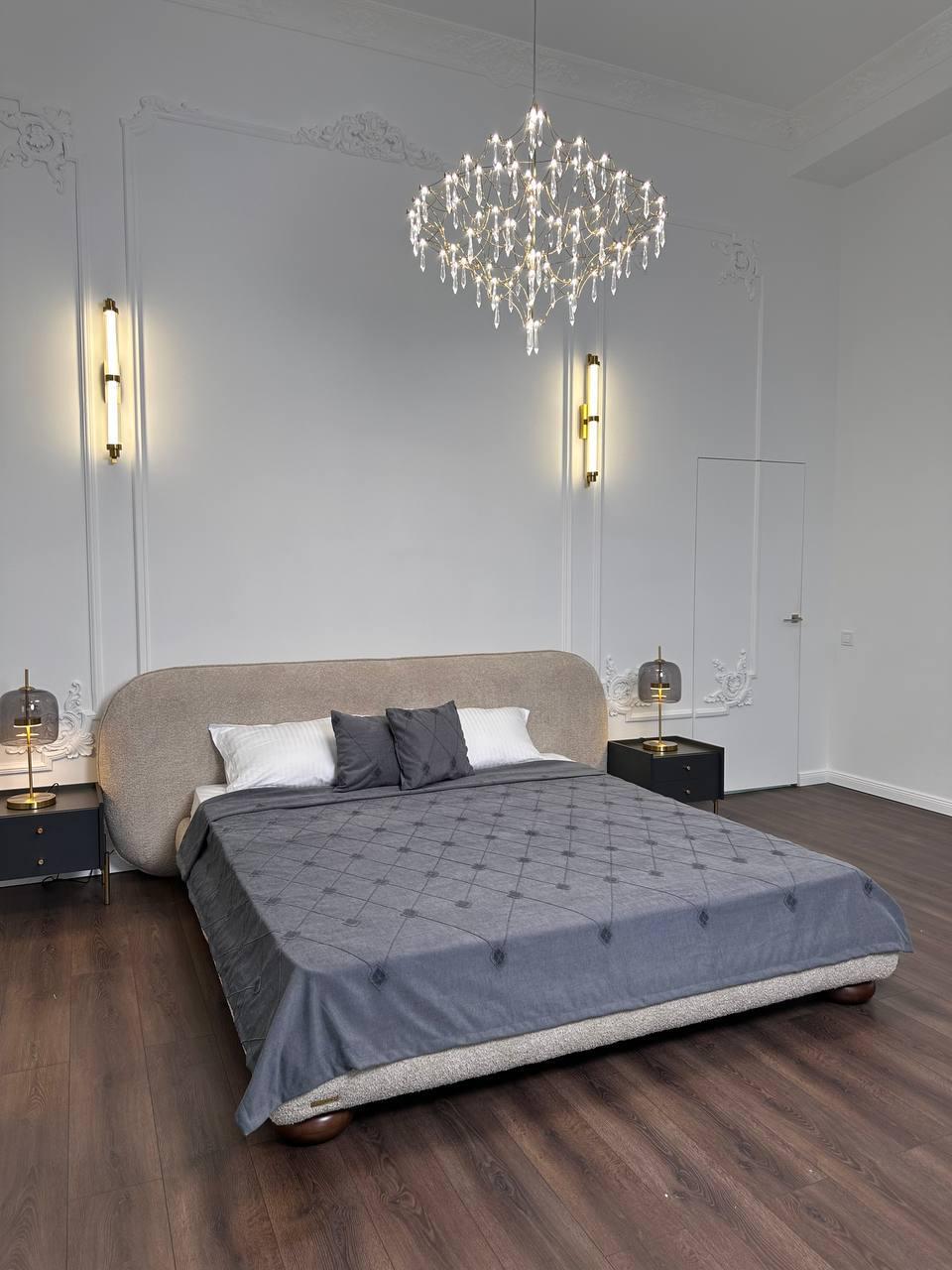 Покрывало Ромбы 140х250 см Графитовый (124803-10)