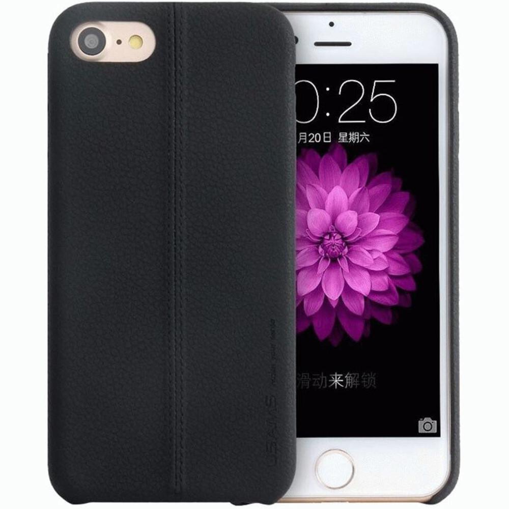 Кожанный чехол накладка Usams Joe Series for iPhone 7/8/SE, Black