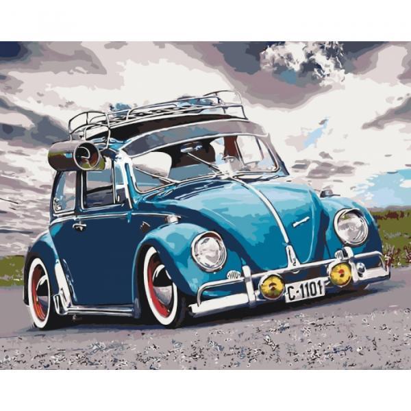 Картина по номерам Идейка Транспорт Назад в прошлое 40х50 см в термопакете (КНО2171-mt)