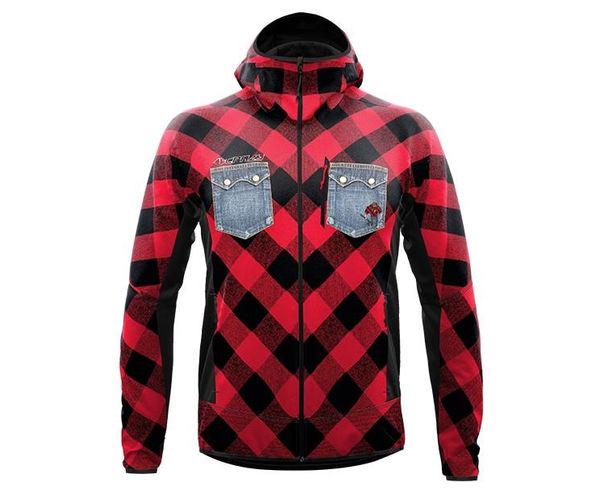 Утепленная мужская куртка с капюшоном Viper Man M Red Scottish