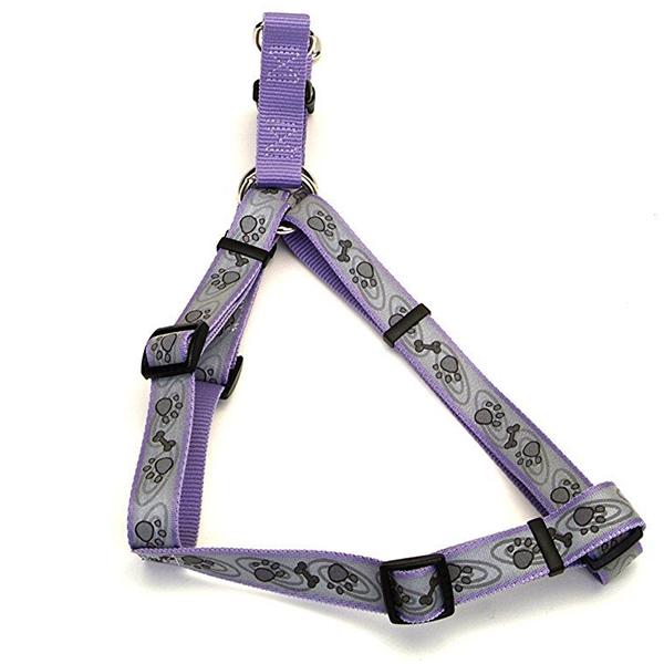 Шлея для собак Coastal Lazer Brite Лапа кость светоотражающая 2,5/66-97 см Фиолетовый (76484469527)