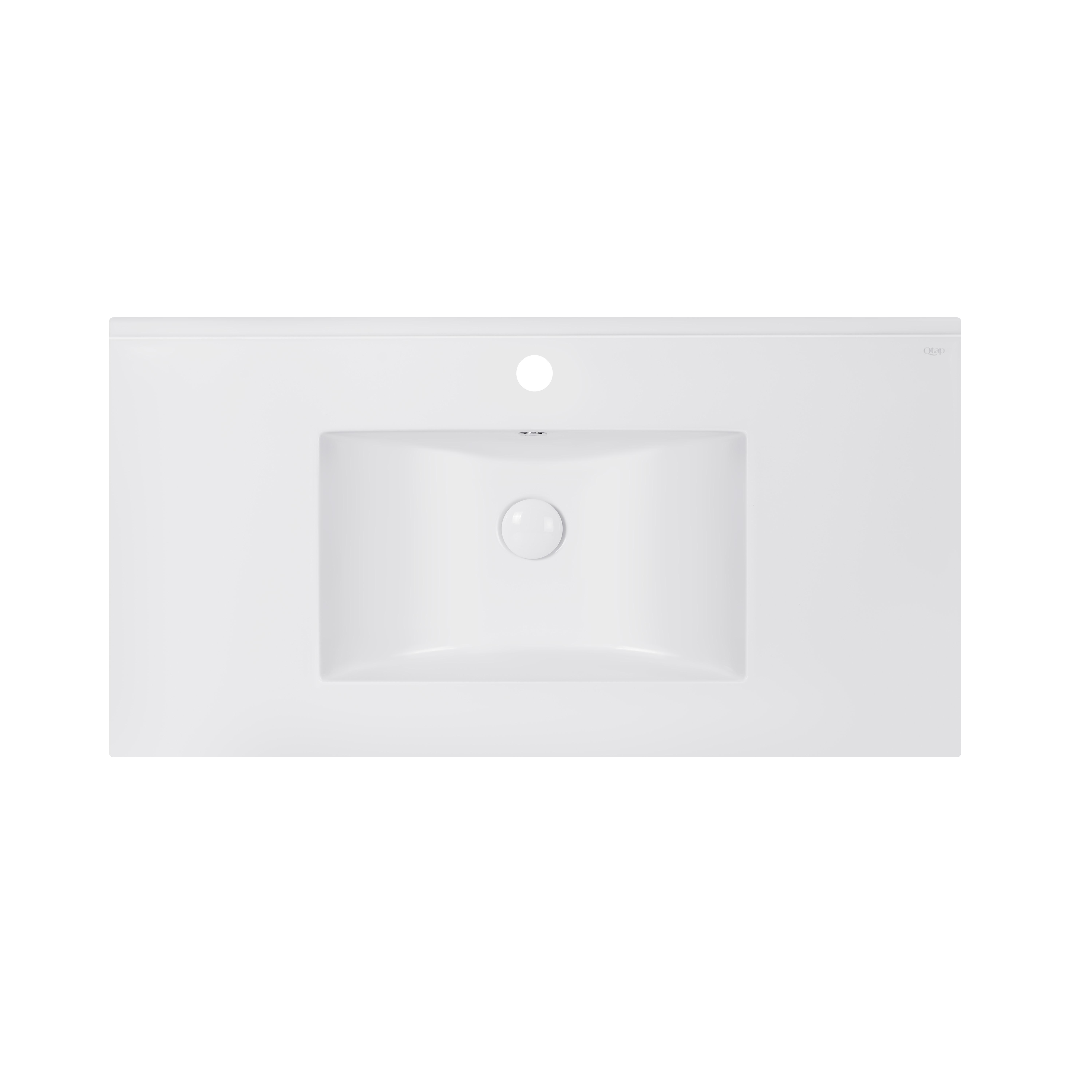 Раковина Qtap Albatross E 900х460х180 QT01119090EW с донным клапаном White