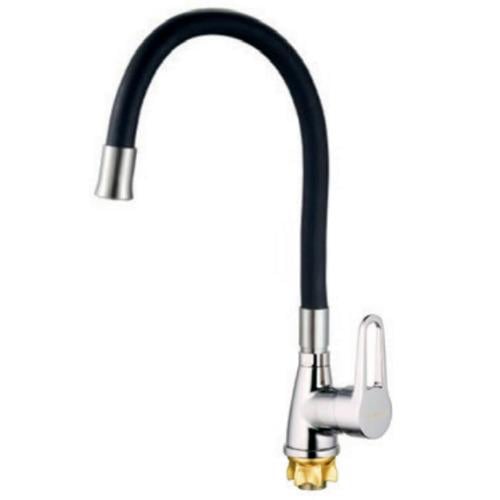 Смеситель для кухни MIXXUS Sор 4-045 MI6487 с гибким изливом Черный (235654)