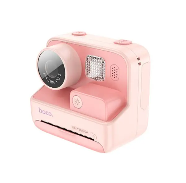 Фотоаппарат детский Hoco DV200 Dual Lens Children Printing Camera Pink