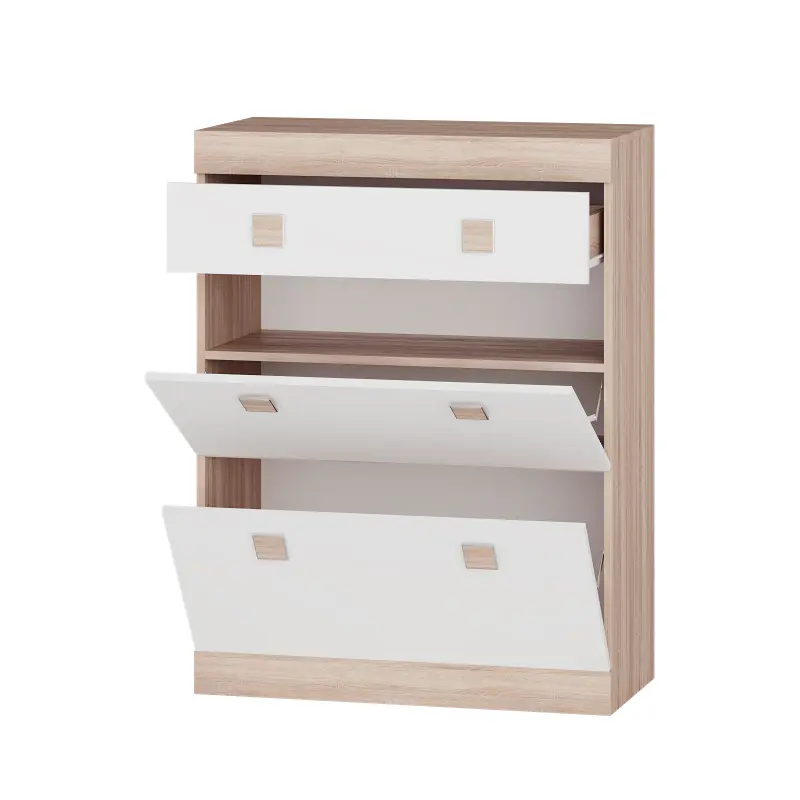 Тумба для обуви Еверест Соната 800 Дуб сонома/Белый (26767126) - фото 2 Тумба для обуви Еверест Соната 800 Дуб сонома/Белый (26767126) - фото 2