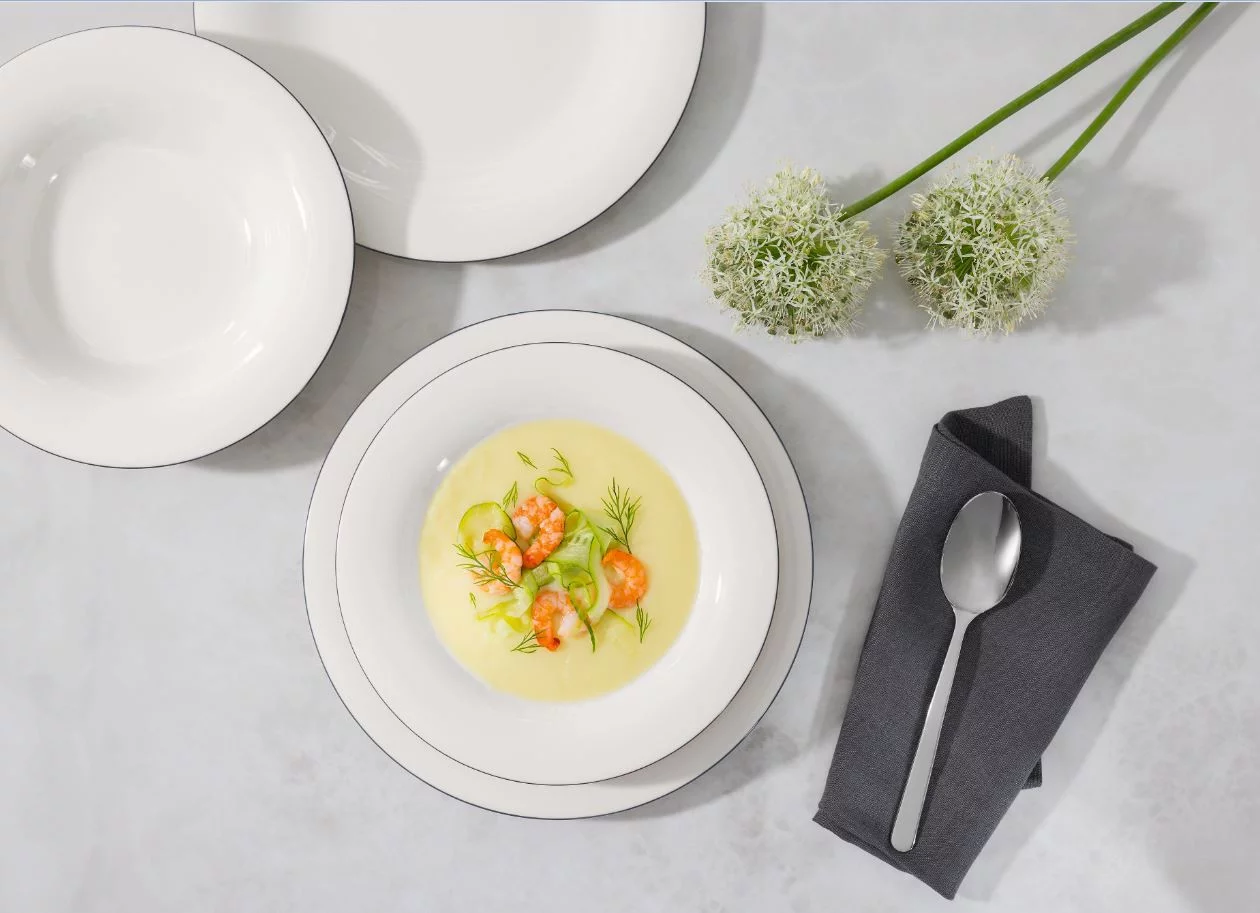 Набор столовой посуды Villeroy & Boch Grey Lines 12 предметов - фото 7 Набор столовой посуды Villeroy & Boch Grey Lines 12 предметов - фото 7