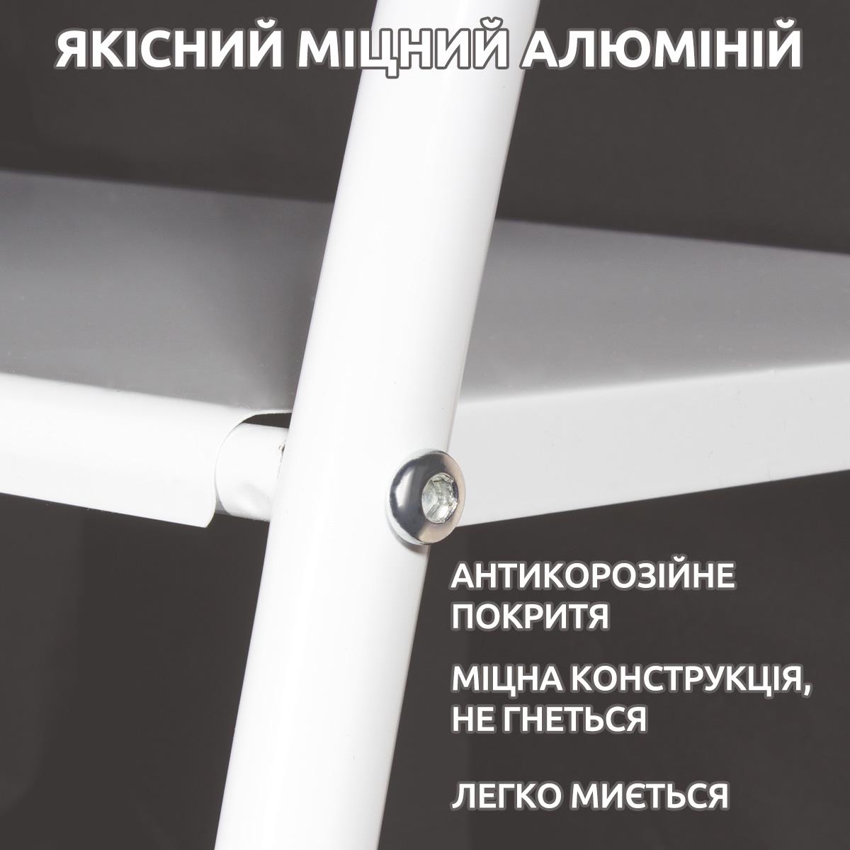 Полиця-стелаж над пральною машиною Multi Corner Shelf TM-021 Білий - фото 2