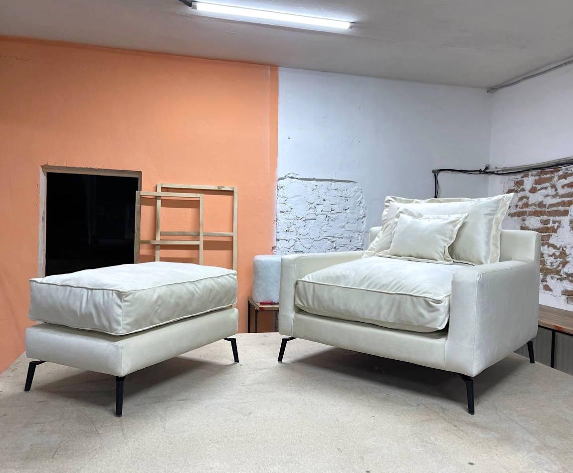 Мягкое кресло MeBelle KAMAL арт-деко/модерн велюр Молочный (A_009_w) - фото 6 Мягкое кресло MeBelle KAMAL арт-деко/модерн велюр Молочный (A_009_w) - фото 6