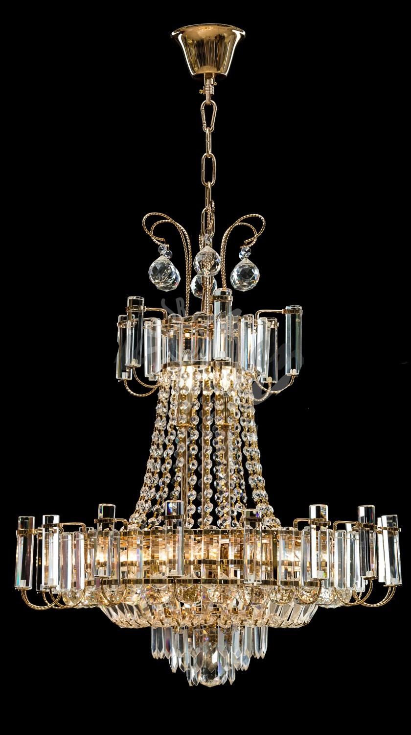 Хрустальная люстра L66016/600х780/12 FGD Белый/Золото (AN000452)