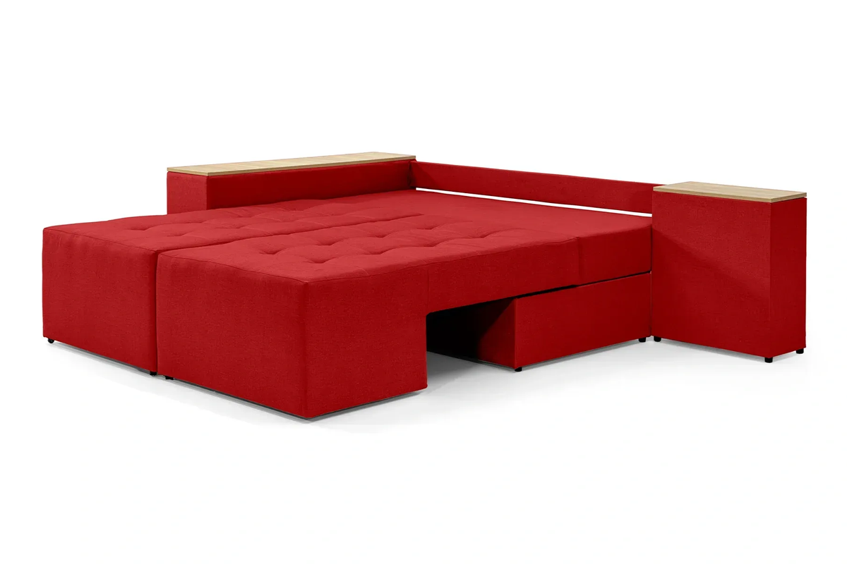 Диван угловой Домино 245х160 см Красный (29557839) - фото 6 Диван угловой Домино 245х160 см Красный (29557839) - фото 6