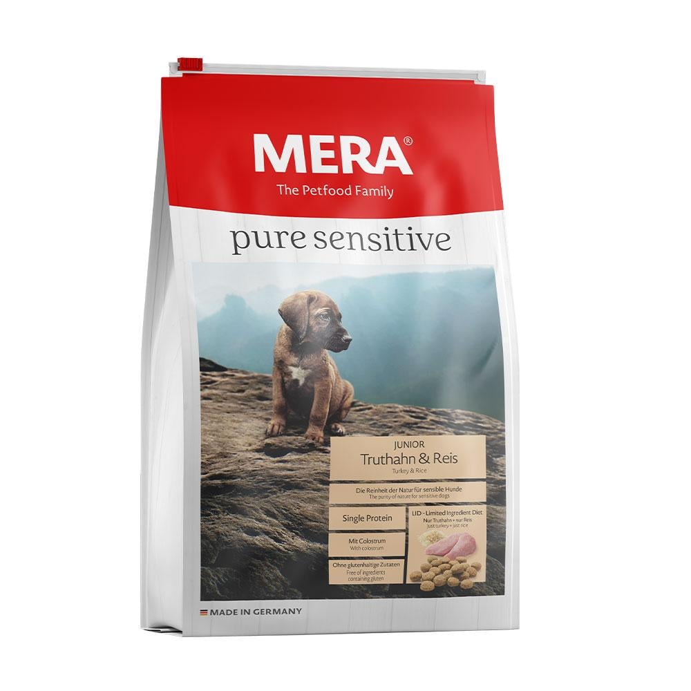 Корма суха Mera Pure Sensitive Junior Truthan&Reis для юніорів з індичкою та рисом 1 кг Корма суха Mera Pure Sensitive Junior Truthan&Reis для юніорів з індичкою та рисом 1 кг