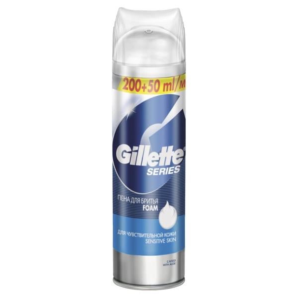 Пена для бритья Gillette TGS Sens Skin Алоє 250 мл (3014260214678)