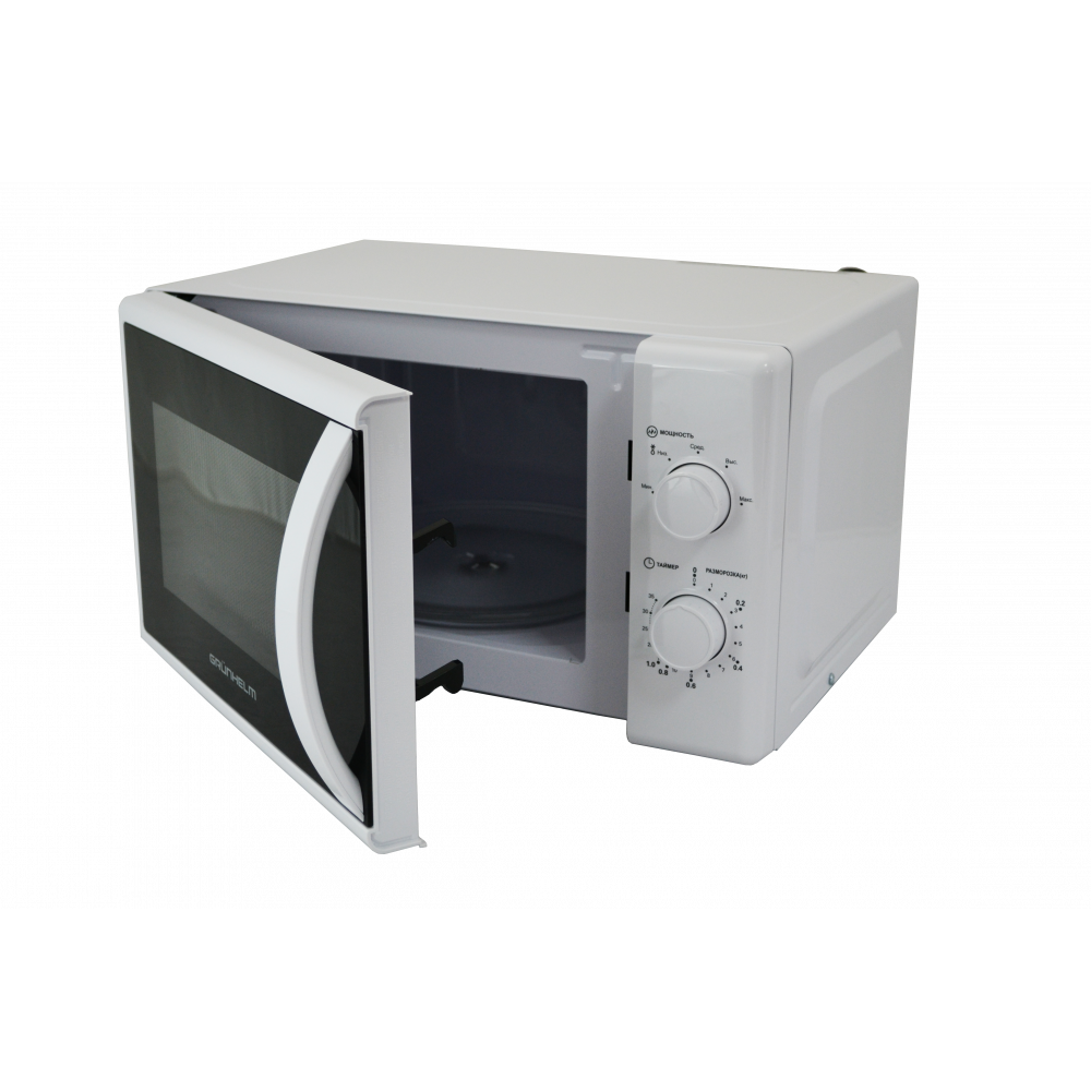 Мікрохвильова піч Grunhelm 20MX720-W 20 л 700 Вт Білий (78816941) - фото 4