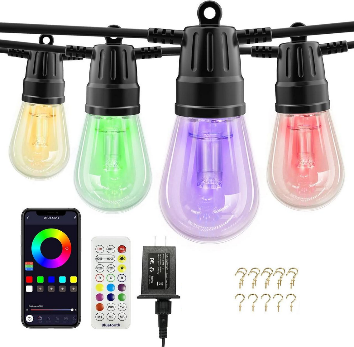 Гирлянда Voneta RGBW 15 лампочек 15 м (2618228500)