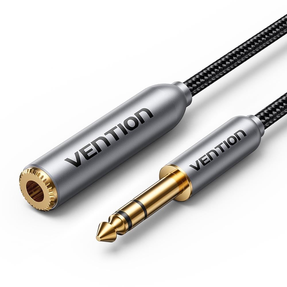 Кабель-удлинитель аудио Vention 6,35 мм 2 м Серый (BCXHH)