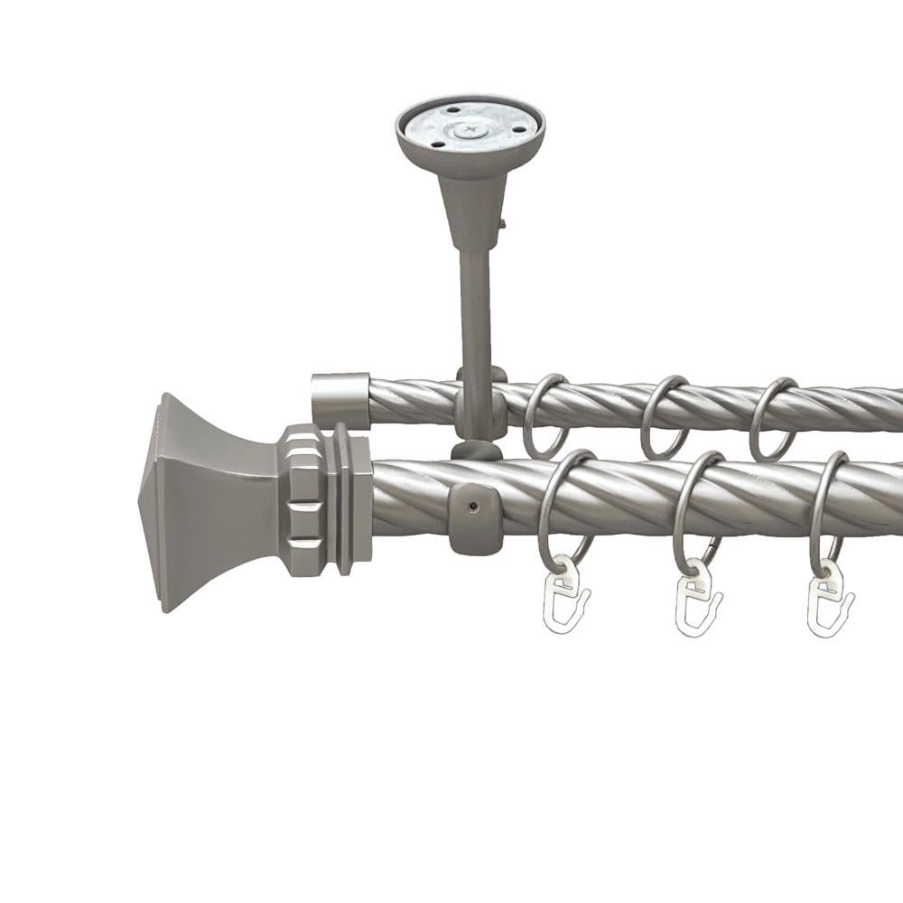 Карниз для штор Orvit Эмпория двухрядный скрученный 240 см Сатин (00-00024088)