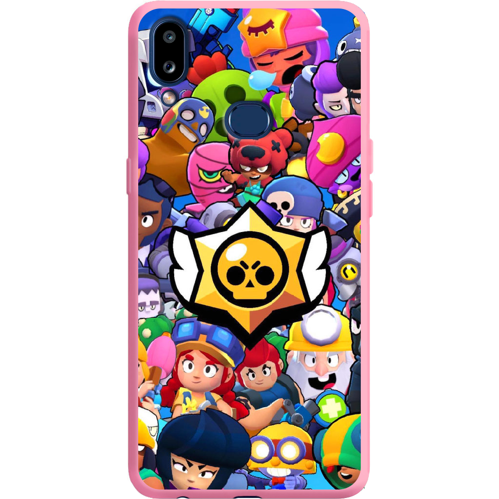 Чехол Boxface Samsung A107 Galaxy A10s Brawl Stars Розовый силикон (37944-up2389-42164)
