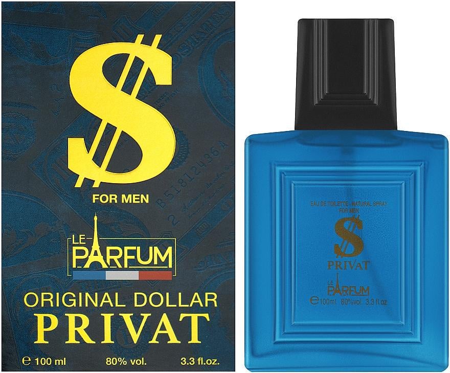 Туалетна вода для чоловіків Paris Elysees Dollar Privat 100 мл (381914)