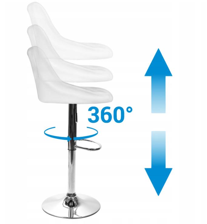 Стул барный хокер Homart DM-931 Белый (9151) - фото 7 Стул барный хокер Homart DM-931 Белый (9151) - фото 7