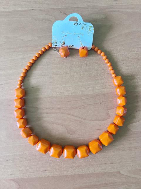 Бусы с серьгами Amazon 7169 Оранжевый (18710103942866) Бусы с серьгами Amazon 7169 Оранжевый (18710103942866)