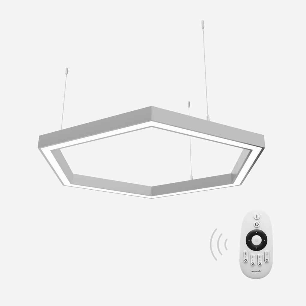 Светильник светодиодный управляемый X-LED 120 Вт шестиугольник 860x745x43 мм (LSNH-120d) - фото 2 Светильник светодиодный управляемый X-LED 120 Вт шестиугольник 860x745x43 мм (LSNH-120d) - фото 2