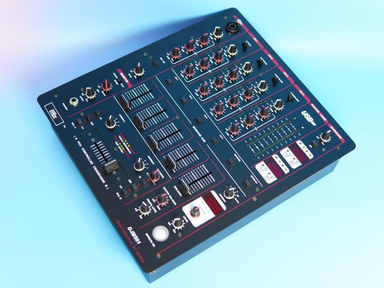 DJ-микшер профессиональный 5-канальный Soundmix DJM501 с USB и цифровыми эффектами (555s0023)