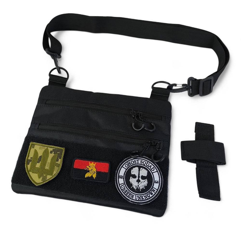 Сумка-кобура мужская 30х24 см Черный (521246) - фото 25 Сумка-кобура мужская 30х24 см Черный (521246) - фото 25