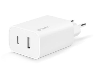 Зарядний пристрій мережевий Ttec SmartCharger Duo PD USB-C/USB-A 32Вт White (2SCS24B)