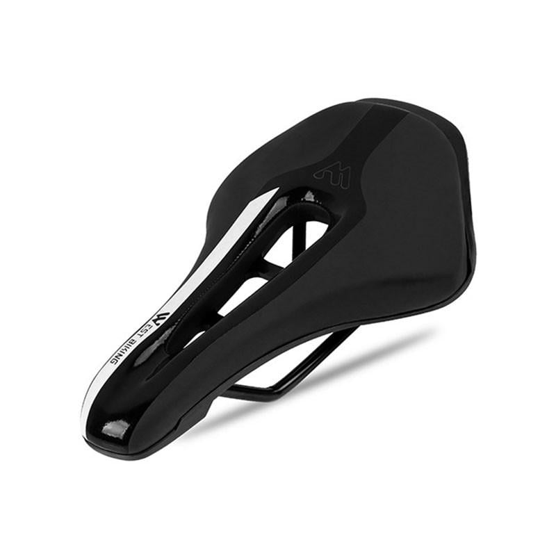 Велосипедне сідло West Biking 0801102 з отвором для гірського велосипеда Black + White