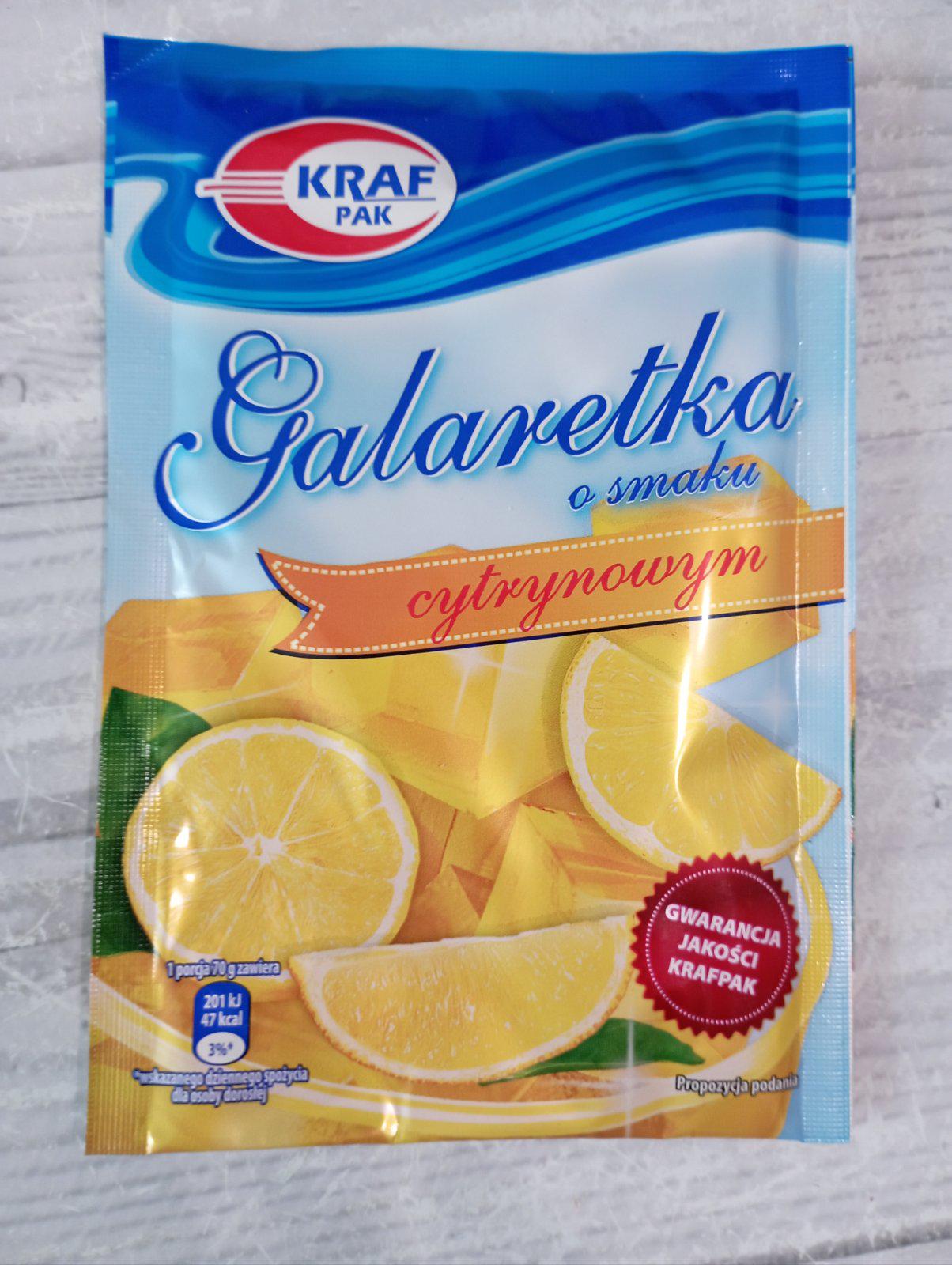 Желе KRAF PAK зі смаком лимона 70 г