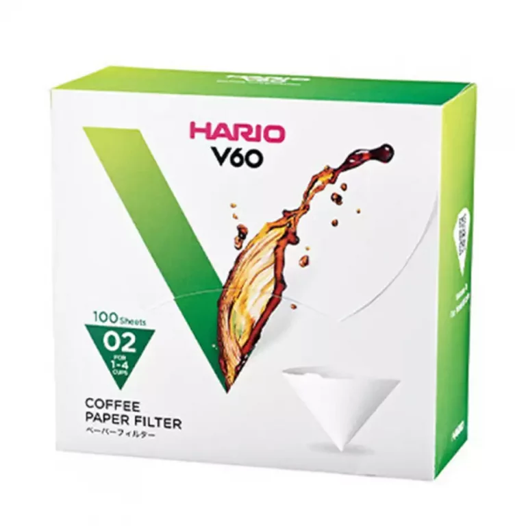 Фільтри паперові для пуровера Hario v60 02 на 1-4 чашки 100 шт. Білий (14934142)