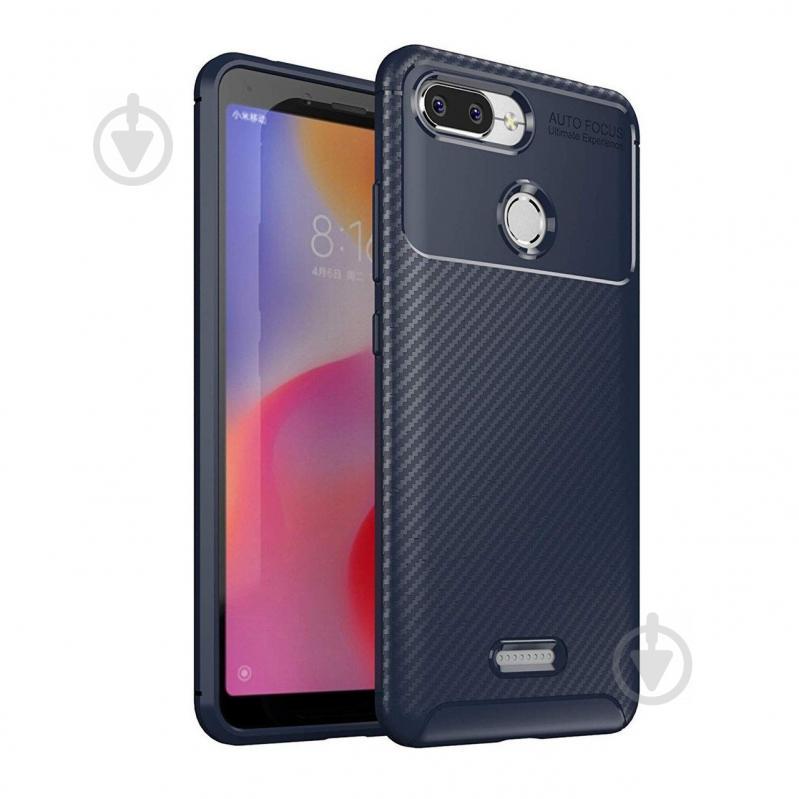 Чехол Carbon Case Xiaomi Redmi 6 Синий (hub_fYCN80526)