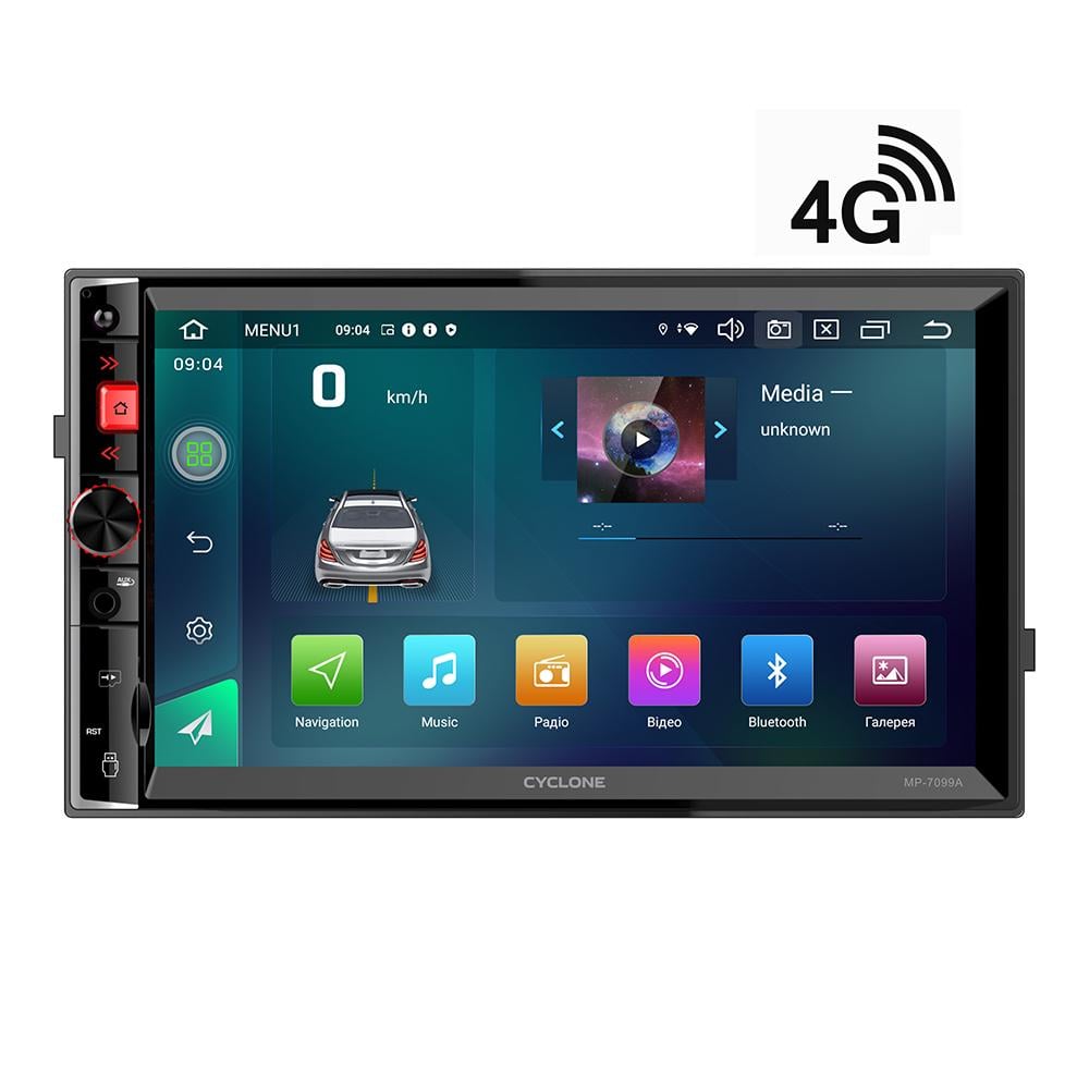 Автомагнітола 2Din Cyclone MP 7099A 4/64Gb 4G DSP (НФ-00001496) - фото 3