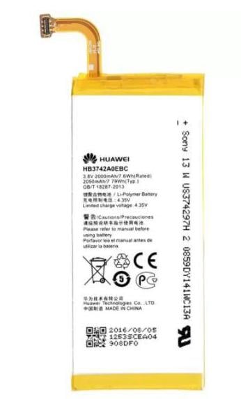 Аккумуляторная батарея HB3742A0EBC для Huawei P6 G6-U10 2000 mAh (000021698)