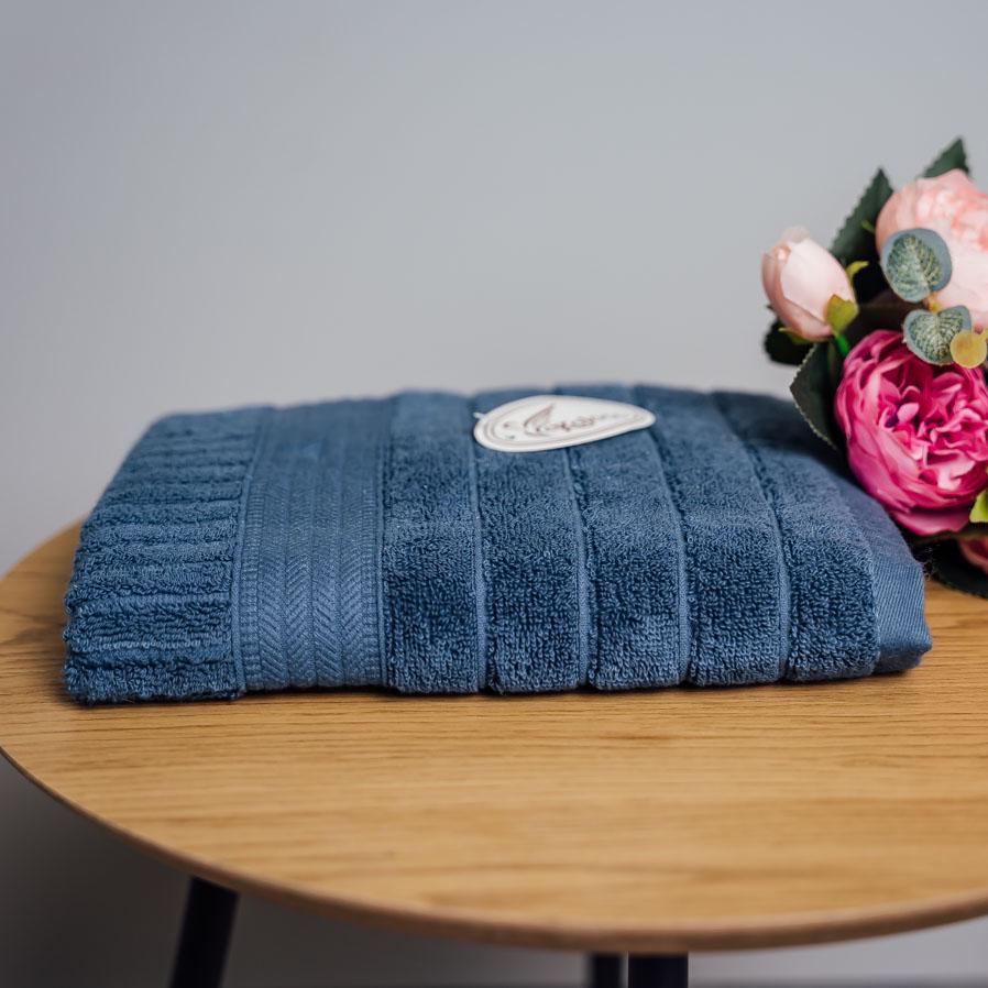 Полотенце для лица Нежность махры 100х50 см Синяя волна (87721) - фото 1 Полотенце для лица Нежность махры 100х50 см Синяя волна (87721) - фото 1