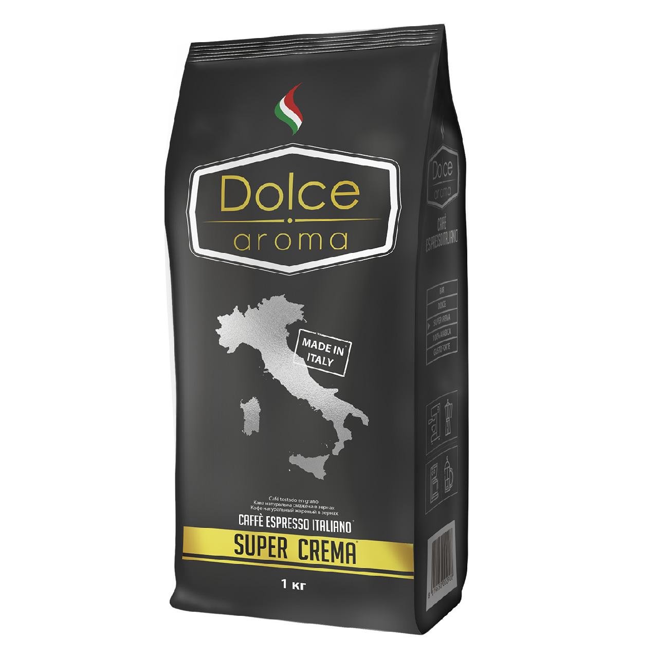 Кава в зернах Dolce Aroma Super Crema 1 кг (20362323) - фото 1