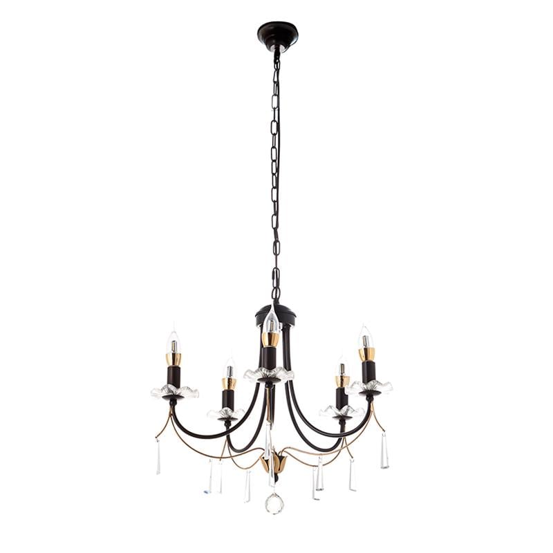 Люстра Light House ES-15483/5 подвесная свечи Черный (9225)