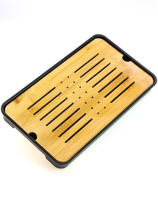 Таця-чабань для чайної церемонії Хуннань 31,5х19,2х3,5 см Чорний (OS-TT2520) Таця-чабань для чайної церемонії Хуннань 31,5х19,2х3,5 см Чорний (OS-TT2520)