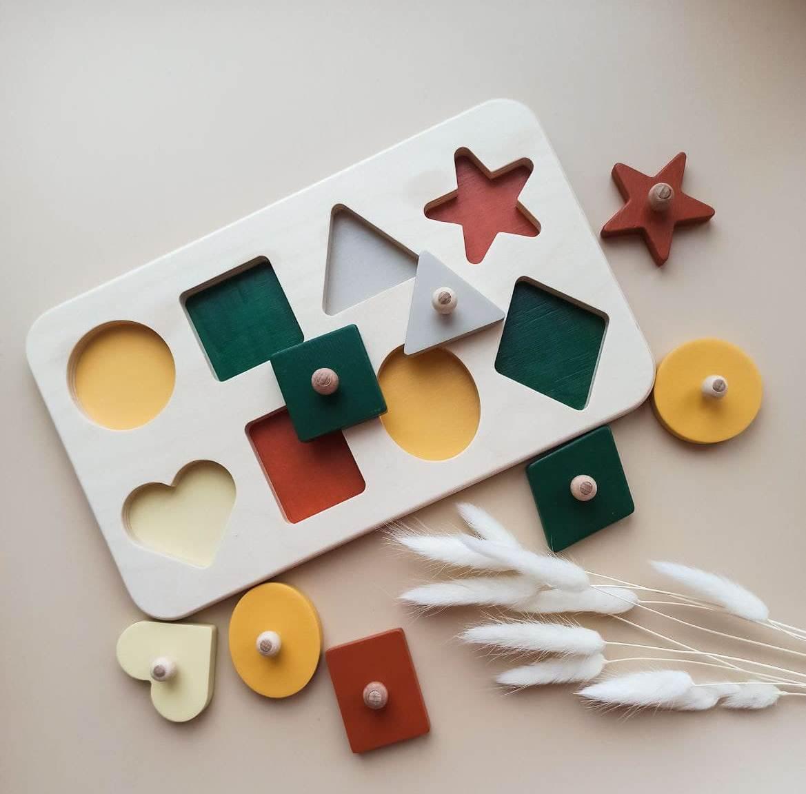 Сортер геометрический Just Kids 8 деталей Autumn forest