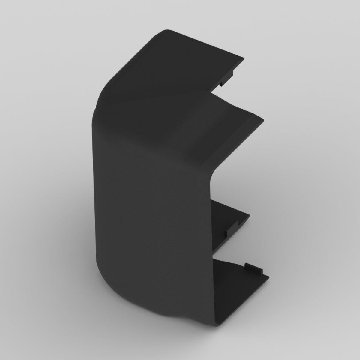 Угол наружный KOPOS для короба EKD 80x40 мм изменяемый ПВХ Черный (8506_FB)