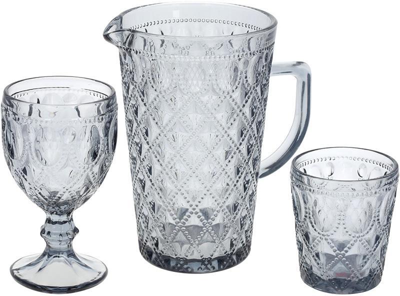 Набір винних келихів Siena Toscanaскло 6 шт. 300 мл Сіро-блакитний - фото 2 Набір винних келихів Siena Toscanaскло 6 шт. 300 мл Сіро-блакитний - фото 2