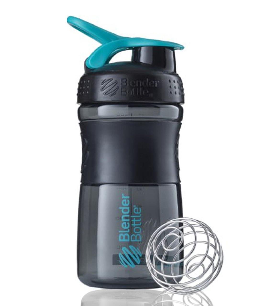 Шейкер спортивний Blender Bottle SportMixer 20 oz 590 ml Black/Teal