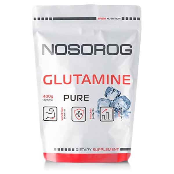 Глютамін для спорту Nosorog Nutrition Glutamine 400 g /80 servings/ Pure