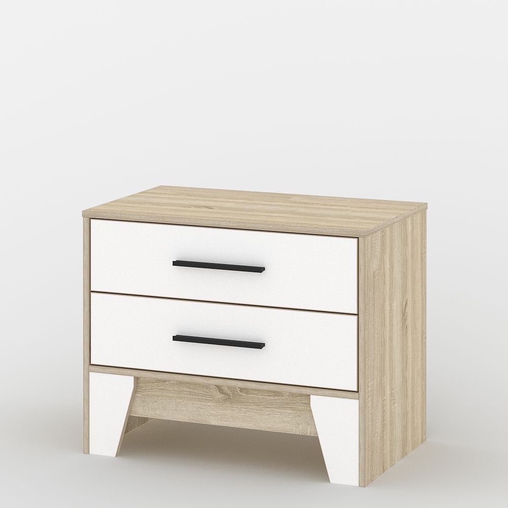 Комод Тиса Меблі 113 Дуб сонома/Білий (619cffbee6064659e7683c12)