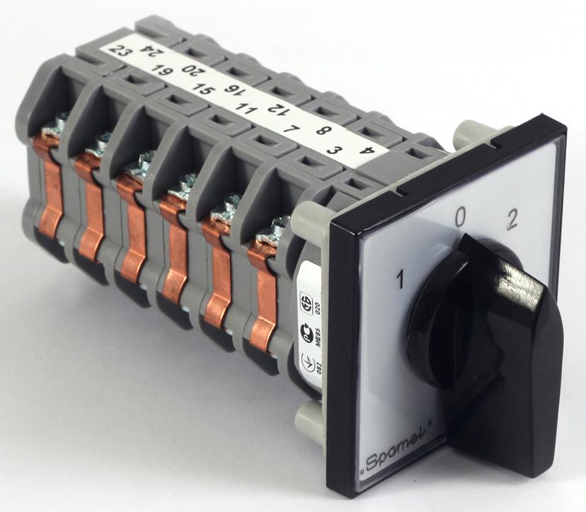 ᐉ Пакетный переключатель Spamel LK16R-6.8380/P03 25A 1-0-2 6 положений
