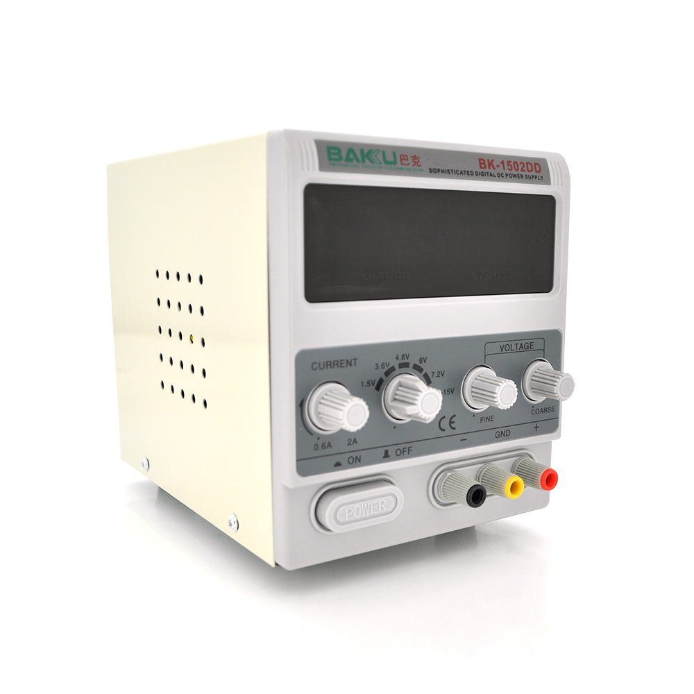Блок питания BAKKU BK 1502DD с цифровой индикацией для электроники 0-15 В 2 А (2919)