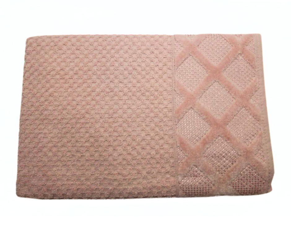 Рушник жакардовий Bulteks Mulia 50х90 см Рожевий (12670) - фото 1 Рушник жакардовий Bulteks Mulia 50х90 см Рожевий (12670) - фото 1