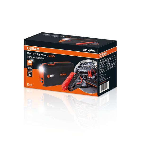 Пуско-зарядний пристрiй Osram Battery start 300 OBSL300 (13701677) - фото 3