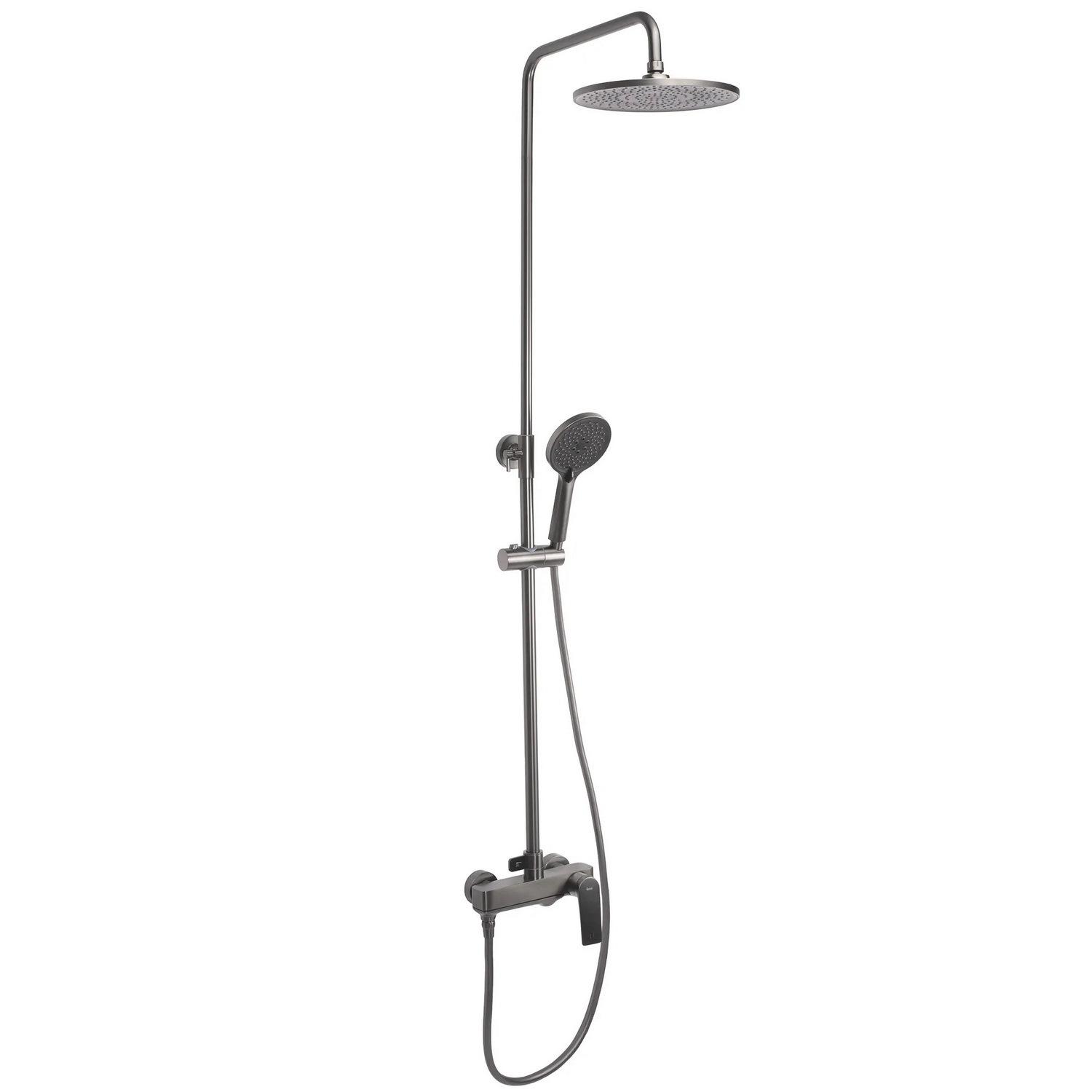 Душевая система со см есителем CUBO REA Avalon REA-P2401 Графитовый (214629)